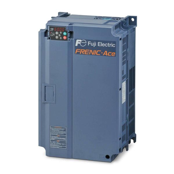 BrandFuji ElectricModelFRN0105E2S-4GBNominal Motor HP [kW]55 HP [ kW] (ND)45 HP [ kW] (HD & HND)37 HP [ kW] (HHD)Rated Output Capacity kVA80 kVA (ND)69 kVA (HD & HND)57 kVA (HHD)Rated Output Voltage3 Phase, 380 to 480VAC (with AVR)Rated Output Current105 Amps (HD)91.0 Amps (HD & HND)75.0 Amps (HHD)Rated Overload Capability120 % of nominal current for 1 minute (ND & HND)150 % of nominal current for 1 minute (HD)150 % of nominal current for 1 minute or 200% of nominal current for 0.5 seconds (HHD)Main Power Supply Input3 Phase, 380 to 480 Volt, 50/60 Hz (With AVR)Voltage / Frequency VariationsVoltage: +10 % to -15%Voltage Unbalance: 2% or lessFrequency: +5% to -5%Rated Current Input without DC Reactor[with DC Reactor]140 Amps[102 Amps] (ND)114 Amps[83.2 Amps] (HD & HND)94.3 Amps [68.5 Amps] (HHD)Required Power Supply Capacity71 kVA (ND)58 kVA (HD & HND)47 kVA(HHD)Braking Torque5 to 9% (ND)7 to 12% (HD & HND)10 to 15% (HHD)DC BrakingStarting frequency: 0.0 to 60.0 HzBraking Time: 0.0 to 30.0 SecondsBraking Level: 0 to 60 % (ND),0 to 80 % (HD & HND), 0-100 % (HHD) of nominal curren