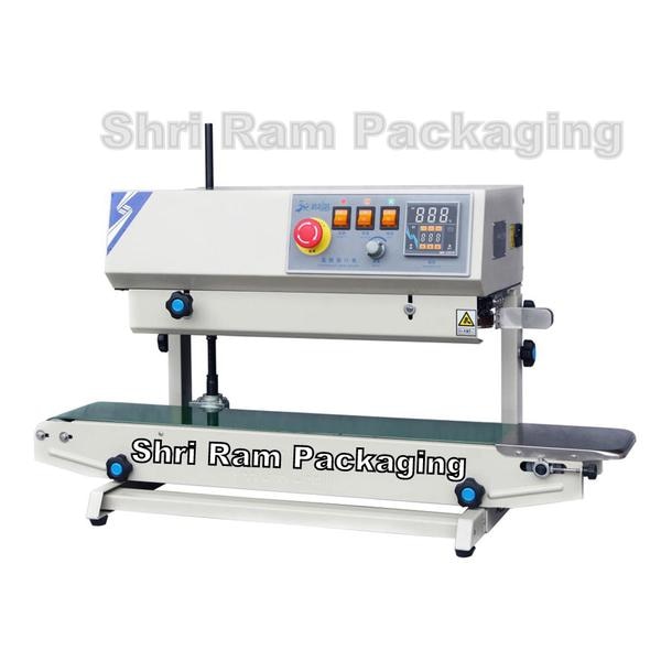 The FRB-770 Series of Vertical Band Sealer Allow for continuous uninterrupted sealing of bags in both horizontal & vertical positions. Each machine is equipped with electronic contact temperature sensor which maintain the required sealing temperature for the bag being sealed as well as variable conveyor belt speed control . FRB-770 is height adjustable model .Model : 770 iiPower: 0.65 kwBody : Ms body Brand : Hualian