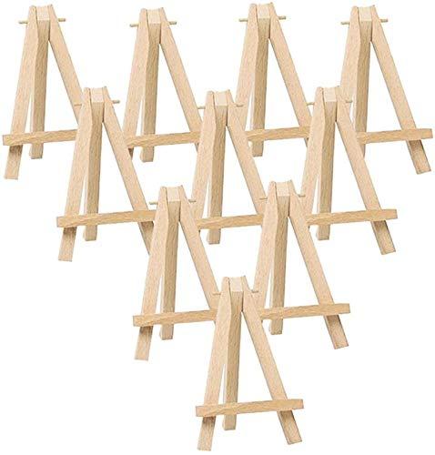 KRAFT 1 Pieces Wooden Mini Tripod Easel Stand for Small Tabletop Easels for Art Painting Artist Students and Displaying Photos (6 Inch)