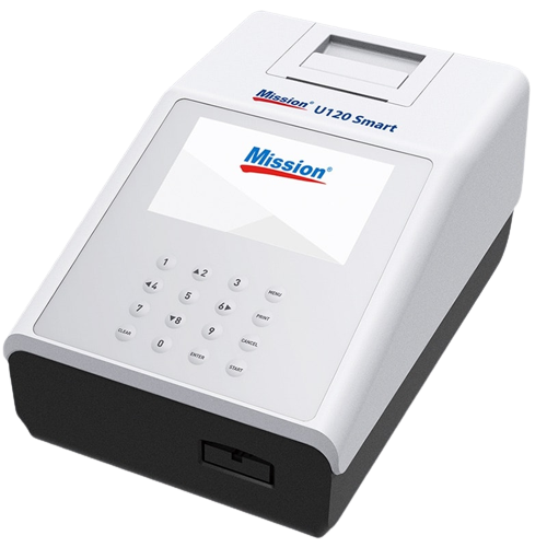 The Mission U120 Urine Analyzer is a great tool.  The analyzer has the capability of running up to 120 tests per hour and to save and recall 2,000 results.  The Mission® U120 Urine Analyzer simplifies testing and while providing accurate results. The analyzer is 510(k) Cleared and CLIA Waived for use with the Mission® Urinalysis Reagent Strips and Mission® Urine Controls.FeaturesFast and AccurateUp to 120 tests/hour in Continuous Test OptionTest categories include Routine, STAT and QCAutomatic calibration for accurate results and easy operationConvenient FeaturesCan read strips with up to 11 parameters, including Microalbumin/Creatine/Ascorbic AcidRecord Operator/Patient ID by Manual Entry and Barcode ReaderCapable of data transfer to an external computer or LISReliable Automatically stores last 2,000 resultsCan print up to 3 copies per test for convenient reviewing and easy record keepingOption to print results on sticker paper for quick and simple record management