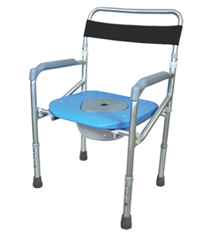 Comfort Foldable Commode Shower Chair Without Wheels