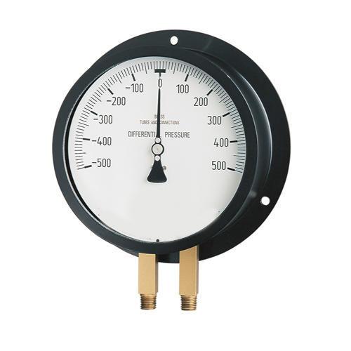 Dial Size 4 inch / 100 mmBrand Sr associatesPressure Range -0.1~1.5MPaUse Process IndustriesDisplay Type AnalogPressure Type Differential PressureConnection Type BSPConnection Size 3/8 inchMaterial Stainless SteelDisplay PointerTemperature Range -20-70 Deg CCase Material Stainless SteelDifferential pressure gauges measure the difference between two pressures. They are suitable for the monitoring of filter contamination, for level measurement in closed vessels, for overpressure measurement in clean rooms, for flow measurement of gaseous and liquid media and for the control