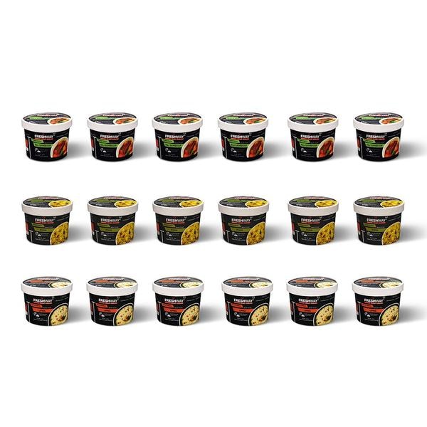 Enjoy a burst of flavors packed in a combo to satiate your taste buds. Making you hungry se happy in minutes!Ingredients:Idli sambhar:Rice & Urad Daal, Toor Daal, Black Gram Daal, Tomato, Mustard Seeds, Fenugreek Seeds,Coriander seeds, Jaggery, Tamarind Powder, Amchur Powder, Curry Leaves, Turmeric, Coriander Leaves, Potato Flakes, Asofeotida, Red Chilli, Cinnamon, Edible Oil, Iodized Salt and Mixed Indian spices.Poha: Rice Flakes (Poha), Mustard Seeds, Dry Coriander Leaves, Cumin, Turmeric Powder, Curry Leaves, Asafoetida, Green Chilli, Peanuts, Sugar, Dehydrated Onion Flakes, Edible Oil (Cotton Seed Oil), Iodized Salt and Citric Acid (INS 330)Upma:semolina (suji), mustard seeds, cumin, curry leaves, asafoetida, green chilli, sugar, ginger, urad daal, dehydrated onion flakes, vegetable ghee, coriander, dried vegetables, iodized salt and citric acid (ins 330)Precautions:- Store in cool and dry place- Once opened consume completely.- Correct quantity of water is important. Excess / less water may change the desired results.