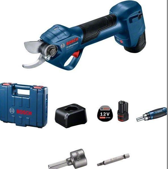 Battery type	Lithium-ionBattery voltage	12.0 VWeight excl. battery	0.83 kgMax. cutting capacity in wood (tree branch)	25 mmTool dimensions (width)	99 mmTool dimensions (length)	302 mmTool dimensions (height)	55 mmTool dimensions (width x length x height)	110 x 311 x 56 mm
