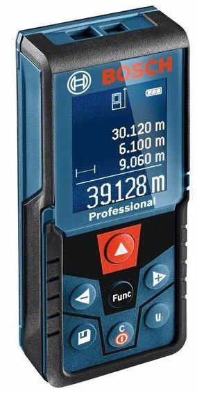 Laser diode	635 nm, < 1 mWMeasuring range, up to	40,00 mMeasurement range	0.05 – 40.00 mLaser class	2Measurement accuracy, typical	± 1.5 mm* (*plus use-dependent deviation)Power supply	2 x 1.5 V LR03 (AAA)Automatic deactivation	5 minWeight, approx.	0.1 kg