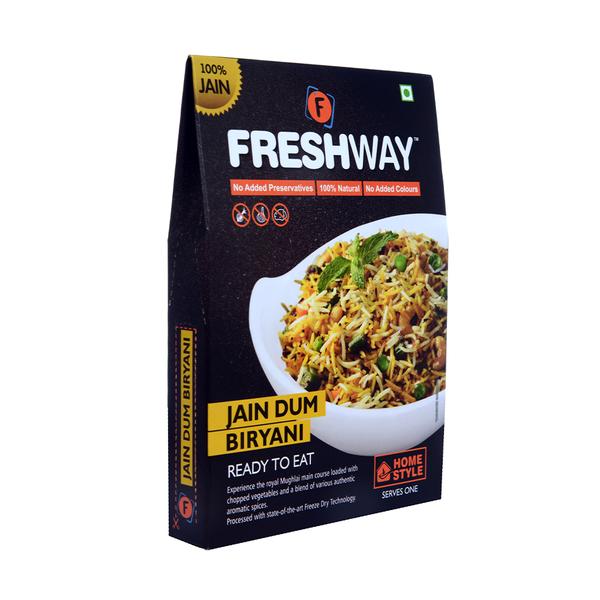 (Packet Weight: 65 gms – Rehydrated Weight: 265 gms)NO ADDED PRESERVATIVES, 100% NATURAL, NO ADDED COLOURSExperience the royal Mughlai main course loaded with chopped vegetables and a blend ofvarious authentic aromatic spices.Processed with state of art Freeze Dry Technology.Ingredients:Basmati Rice, Tomato, Curd, Green Peas, Capsicum, French beans, Cabbage, Green Chili, Refined Vegetable Oil, Ghee (Clarified Butter), Bay Leaf, Green Cardamom, Black Cardamom, Clove, Iodized Salt and Mix Indian Spices.Precautions:- Store in cool and dry place and away from direct sunlight.- Once opened consume completely.- Correct quantity of water is important. Excess / less water may change the desired results.