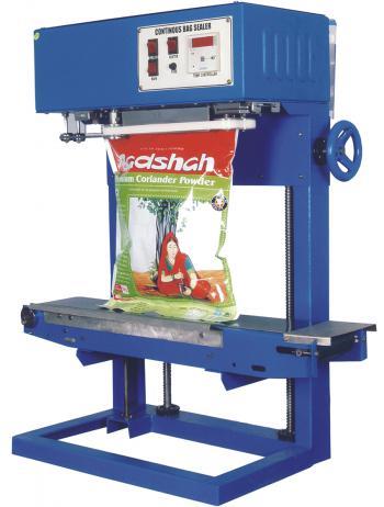 Automation Grade	Semi-AutomaticVoltage	220-240VOperational Mode	VerticalMaterial	Mild Steel, Powder CoatedModel Name/Number	FRB 77011Packaging Type	PouchePower	1.355 kWBrand	Canny coverage Conveyor Size	20 cmCapacity	1 kg - 10 kgOrientation	VerticalFrequency	50-60 HzSealing Speed	25 to 30 packets per minutePhase	Single PhaseHeat Sealing Power W	1.355 kWMaximum Sealable Thickness Of Laminate	150 Micron mmFilm Thickness Mm	50 mm Micron aboveUsage/Application	Pouches SealingTemperature Controller	Yes	Conveyor Height	8 - 60 cmDimension L x W x H	1171 x 580 x 1228 mmDistance from Sealing Center to Conveyor Table (mm)	600 mmTemp control range	0 - 300 Degree COver All Loading	10 kgMeasuring Range	500 gm to10kgConveyer Loading	10 kgPower Source	ElectricHeavy Duty Band Sealer is a New Model of Automatic Plastic Film Sealing Machine, which integrates Color Printing, Sealing, Continuous Transmission of products, with clean and bright pattern on the Sealing Part, Color Selectable, Instant Printing and Instant Dry, and convenient to change the characters.