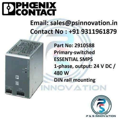 Usage/ApplicationIndustrial AutomationBrandPHOENIX CONTACTOutput Voltage24 V DC +-2 %Input Voltage100 V AC ... 240 V ACDesignSmpsDisplay TypeDigitalWarranty12 Months