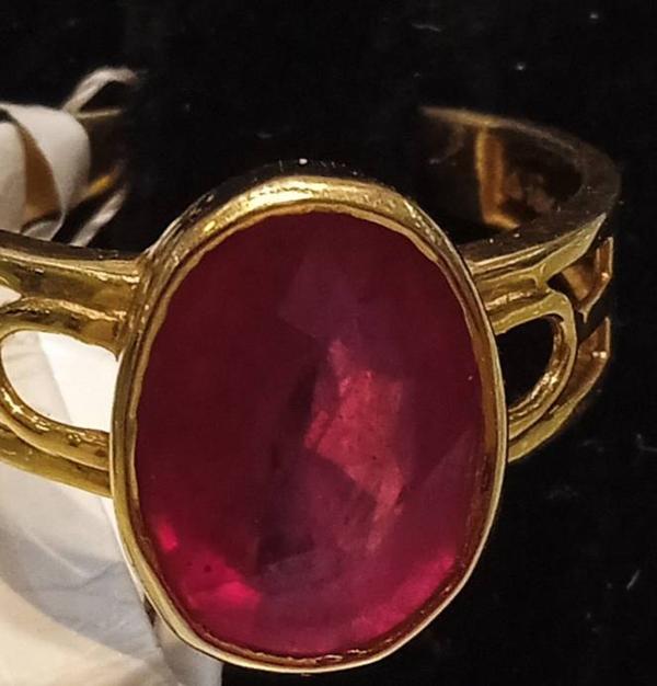 RUBY RING gold