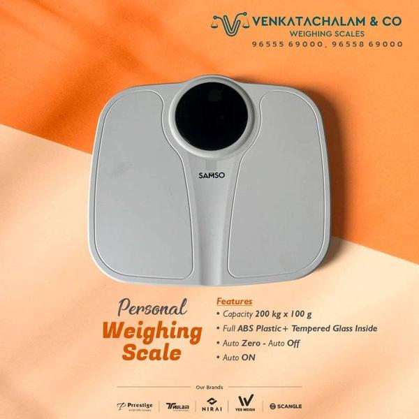 PERSONAL WEIGHING SCALE - Commit Today, Enjoy The ProcessAuto zero & Auto off function with overload indication