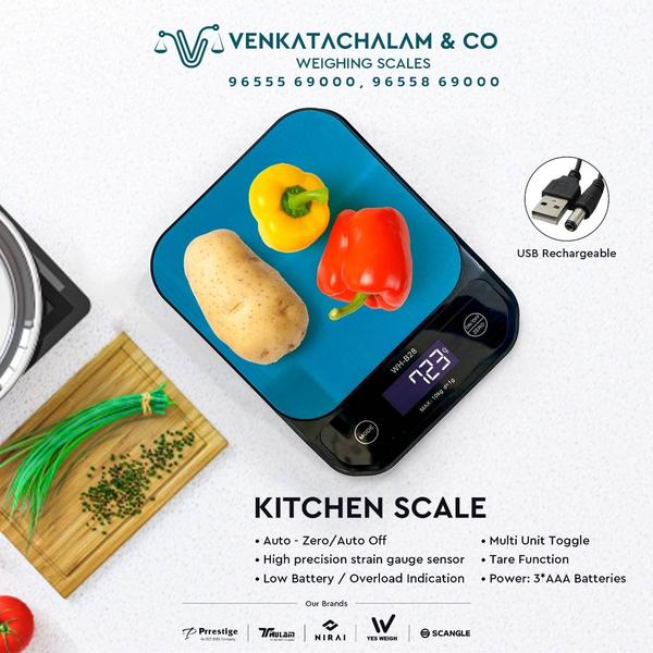 Kitchen weighing scales