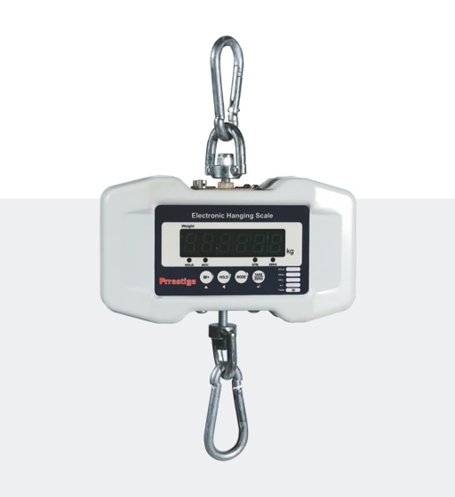 FeaturesLED Display for excellent VisiblityAuto Calibration, Zero Tracking facilityAuto Sleep Mode availableBattery Backup for 20* HrsHigh Tension Snap hook & ShackleOverload Alarm & IndicationEconomical & Affordable prices Capacity	Accuracy	Class100 kg	20 g	III200 kg	50 g	III ApplicationsGrocery Stores Parcel Weighing Fruit Stall Retail Shop Industrial Use Tea Factory