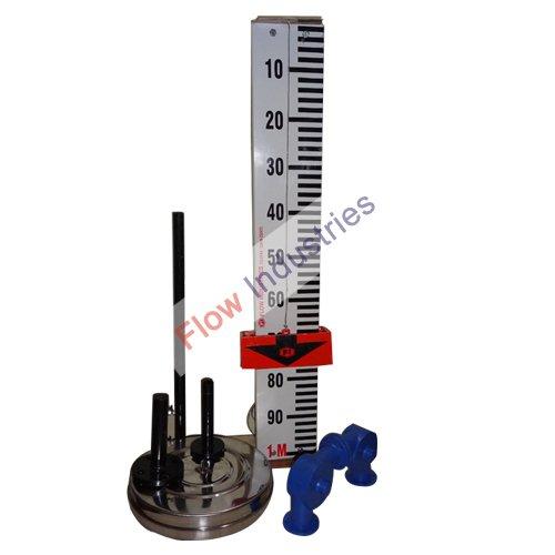 Suitable for measurement of liquid level in over ground/over head storage tanks. Usually consists of float, dust proff pulley housing, pointer craddle with nylon & 150 mm wide alluminium scale with screen printed marking.Float C.S./S.S..304/S.S.316/PP/PVC/Teflon linedHousing Alluminium / PP etc..Wire housing C.S./S.S..304/S.S.316/PP/PVC/Teflon NylonPulley Alluminium / PP/ Nylon/ S.S. 316