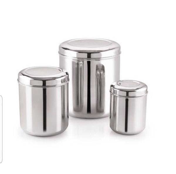 we are manufacturers for all types of storage dabbas or containers  as per your specifications different size available 