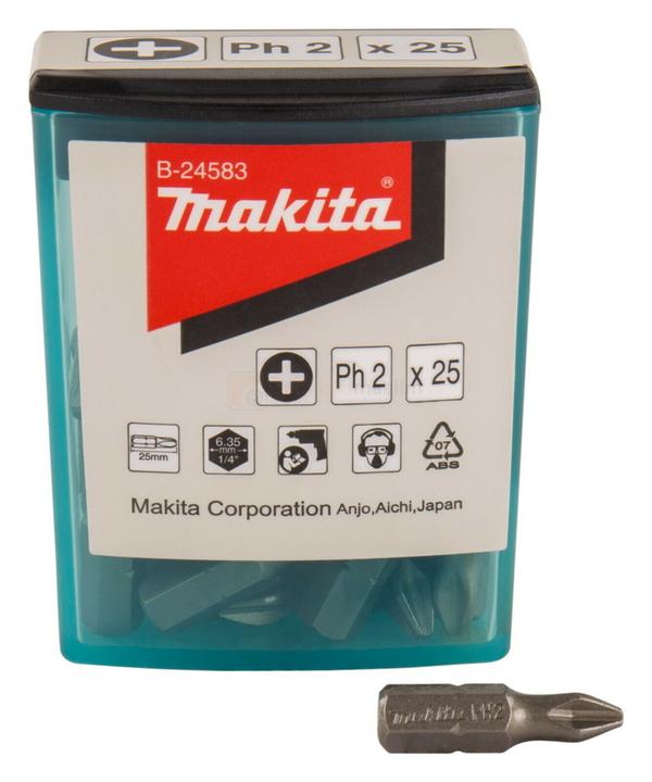 Makita B-24583 Screwdriver Bit Set PH 2-25mm.