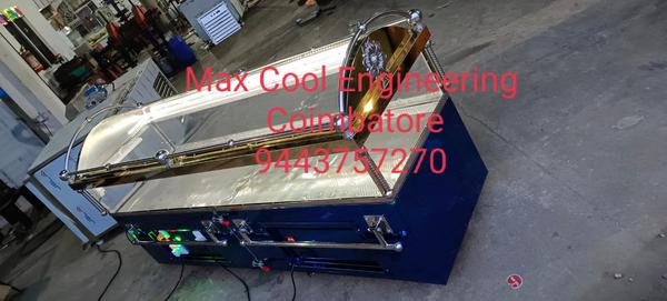 MC 008 Blue Gold Split Type Arch Model Single Dead Body Freezer Box