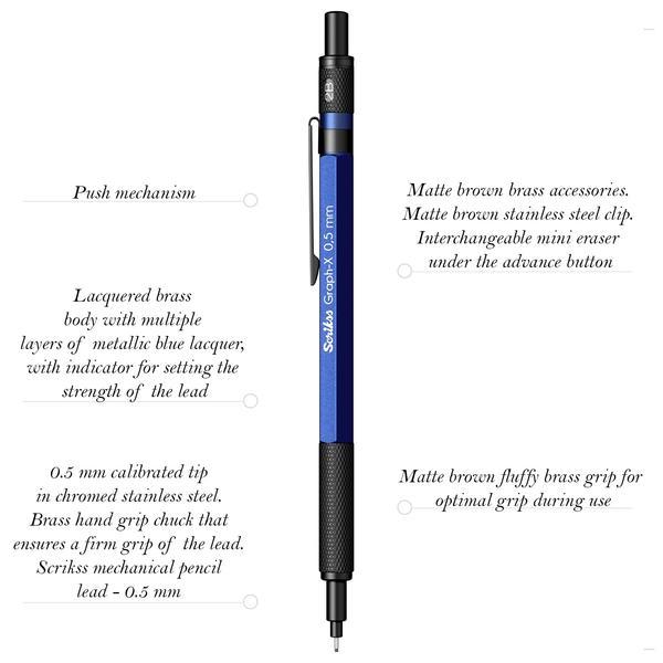 Scrikss Graph-X 0.5mm Mechanical Pencil 