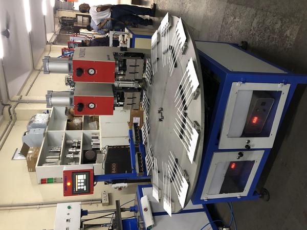 To maximize productivity and optimize human resources, we design and manufacture rotary indexing tables that are integrated with our ultrasonic welders. We also perform pre- and post-welding operations, such as testing and poka-yoke assembly.
speed of production Depending on the size and geometry of the parts, 40 parts per minute can be achievable.
Benefits
1. saving space
2. Enhance machine time utilisation
3. A consistent production rate throughout working hours and irrespective of operator skill.