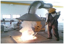 We are one of the prominent manufacturers and suppliers of a complete Fume Extraction System that includes design, manufacturing, commissioning and handover of fume extraction system Vayuvents offer an extensive range of extraction equipment to manage all forms of industrial air pollution. Industrial fume extractors are essentially heavy-duty air filtration units that are specifically designed for applications that generate high volumes of fume and dust particulate. The Fume extraction system for furnace is designed to capture the fumes emanating from Induction Furnace by placement of canopy hood over it or by side draft hood.The Furnace comes with Smoke Collection Hood of Low Hood Design, which prevent any fugitive gas emissions. The gas emissions emanating from the furnaces are collected by the smoke collection hoods and passed on to a smoke chimney / stack by natural draft. The smoke chimney has a butterfly valve just a little above the top of the smoke hood with the help of which, the gas emissions are directed to the Air Pollution Control equipment. These gases from the point of Butterfly valve are sucked by means of a powerful Vayuvents  I.D. (Induced Draft) fan into the Pollution Control Equipment.Sparks if any in gas stream are extinguished in ductwork, bends & in Heat Exchanger (Forced Draft Cooler) due to changes of direction. First, gases are passed through a tubular forced draft cooler where they get cooled by atmospheric air being blow over the tubes with the help of axial cooling fans. The much heavier particles in the gases get settled at the bottom of the cooler. The gas with the remaining heavier particles goes to a multi-chamber Bag Filter System after which the I.D. fan is installed. When the gas passes through the filter bags, the dust present in the gases is trapped by these bags and only clean gas comes out of the Bag Filter. This clean gas is then released through the stack to atmosphereVAYUVENTS have installed efficient fume Extraction system for following applications:•	Fume Extraction System for Induction Furnaces in a Mini Steel Plant•	Fume Extraction System for an Electric Arc Furnace in a Steel plant•	Fume Extraction System for Shaft Furnaces in a Steel Plant•	Fume Extraction System in AOD furnaces•	Fume Extraction System on a Calcium carbide Furnace•	Fume Extraction system on induction furnaces type.•	Fume Extraction System on an Incineration kiln in a Hazardous waste plant.•	Fume Extraction System on an Incineration Kiln in a Chemical Waste.•	Fume Extraction System on an Incineration in a Medical Waste plants.•	Fume Extraction System on a Dryer in a Copper refinery.•	Acid Proof Fume Extraction Plant•	Plastic Tanks Acid Plant•	Plastic Plant for Galvanizing and more•	Any special fume extraction system in any kind of industrySome of the features of our extraction plants include the following :Ensures healthy working conditions.High separation efficiencies of 1 micron particulate and gaseous emissions are achievable.Customized plants and process equipment for metal finishing industries.The Process:The fume extraction plants work by scrubbing the exhaust air, preventing the release of aggressive and harmful vapors into the environmentVapors and gases are absorbed in the scrubbing liquid and returned to the circuitThe most important basis for calculations are the determination of the exhaust air volume and the dependence of the pretreatment plantEffective scrubbing and guaranteed compliance with emission limits can only be achieved through an individually designed fume extraction plant optimized on the particular applicationApplications:As every component of these systems is made of acid proof and plastic material, these are used in following areas:Hot-dip galvanizing plantsPipe pickling plantsStainless steel pickling plantsWire pickling linesElectroplating/anodizing plantsMetal finishing industriesSurface treatment plantsAdvantages:Fume extractor plants are specifically designed for improvement working condition and environment in industriesThis system provides a significant advantage of less wear and tear of the machines and much lower cleaning costsSome of the other advantages include:Clean working area (surrounding)Hygienic working atmosphereHigh employees' acceptanceIncreased productivityPrevents corrosion of crane & roof structureIncreased safetyFumes are condensed & recycled, optimizing material useReducing waste disposal costFume Extraction system comprises of following equipment:Suction hoodScrubbersSuction dustBlowersChimneyPump or Scrubbing liquid.