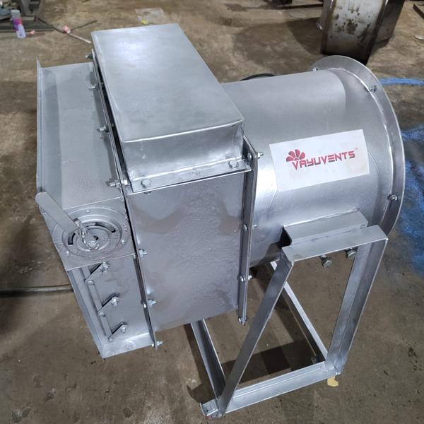 Hot Air Axial Fan  & PRODUCT DRYING APPLICATION. for different industries likes , Paint dry application, Hot air supply In room, Chamber heating supply, Vegtiable drying application, Rubber product drying, Dry fruit drying, room heating etc. Vayuvents Private Limited specially design hot air blower since last 2010 for many of industries. We have customized designer of industrial hot air blower as per customer application requirement. Our Industrial Hot air blower especially designs and focus to client benefit, production, cost effective, power saving as per customer industries applies. We are Vayuvents Private Limited Manufacturer of industrial hot air blowers as per customer requirement.