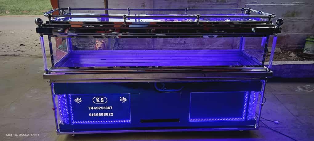 MC 008 Blue Diamond VIP Laser Name Model Single Dead Body Freezer Box