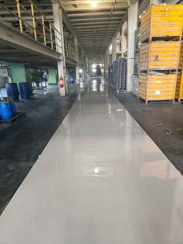 Epoxy Flooring of 0.5mm to 2 mm is done using our Epoxy Flooring products .