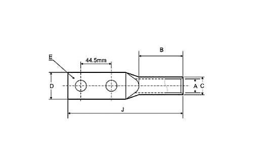 With / Without Inspection Hole Cable Lugs 2 Holes manufactured from soft drawn, pure, high conductivity copper tubes conforming to BS197. They are fully annealed to ensure qualities of electrical and mechanical strength. These are also produced from aluminum tube.