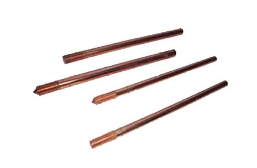 These Earth Rods is useful for installing a low earth resistance with cost effective solution. It has a low carbon, high tensile strength,steel core and pure copper is applied electrolytically and helps to establish metallurgical bond between the steel core and the copper. The threads are formed by a rolling process which ensures strength and maintains the molecularly bonded copper covering along the full length of the threads. Rolled threads are stronger than cut-threads.
