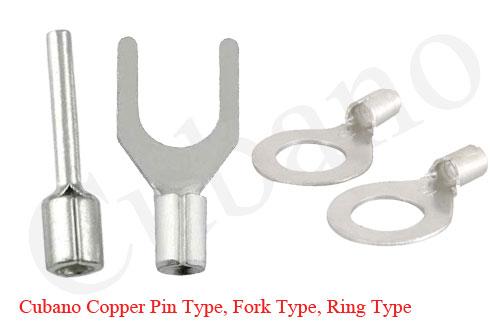 CUBANO COPPER PIN TYPE, FORK TYPE , RING TONGUE TERMINAL ENDS