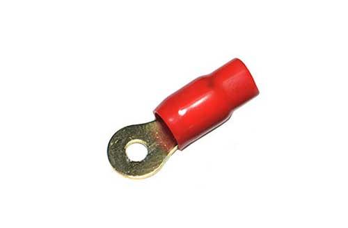CUBANO COPPER RING TONGUE TERMINAL ENDS (INSULATED WITH M.R.) FOR SOLDERLESS CRIMPING TO COPPER / ALUMINIUM CONDUCTORS (NEW DEVELOPMENT).
