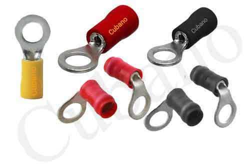 CUBANO COPPER RING TONGUE TERMINAL ENDS (INSULATED) FOR SOLDERLESS CRIMPING TO COPPER/ ALUMINIUM CONDUCTORS