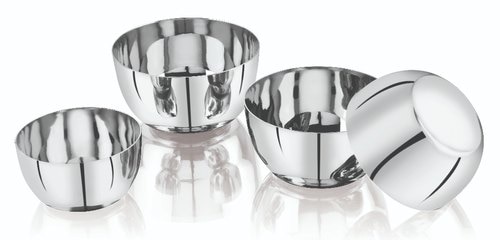 WE ARE MANUFACTURERS AND SUPPLIERS OF STAINLESS STEEL BOWLS / VATI AND KATORIES OF DIFFERENT SHAPES AND DESIGNS.