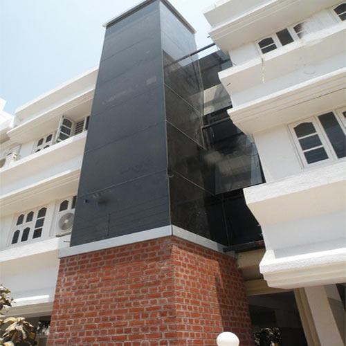 Size	StandardUsage	Office Building, Industrial Premises, HouseholdBrand	SrinathMaterial	ConcreteHeight	20-30 feetWidth	4-5 feetBacked by the rich experience and a competent team of personnel, we are offering a wide and an unparalleled range of Glass Lift Shafts. These products are suitably applicable in different areas such as hotels, banks, offices, apartments, buildings and allied. Along with this, the offered range is available in different variable frequency drive systems options, variable voltages, leveling and color combination, so as to meet the diverse requirements of clients.