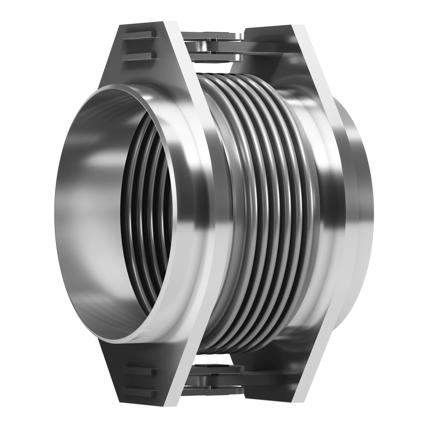 A hinged expansion joint is a metallic assembly, that can rotate in a single plane, used to absorb changes resulting from piping thermal expansion or contraction.