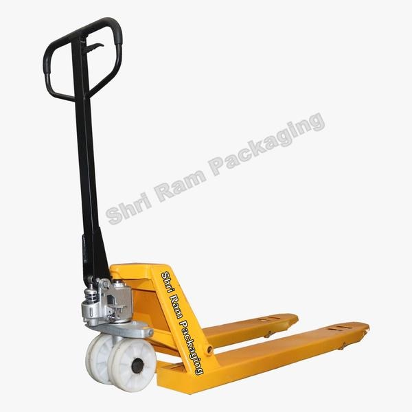 Hydraulic pallet trucks that have high load bearing capacity and require minimum maintenance. These are equipped with Nylon roller wheels and fork size of 1130 x 520 LXW. Highly easy to operate, these trucks require minimum pulling power. The pallet truck also has bushed metal to metal parts that do not require any greasing and it also has a control lever with three-positions of up, neutral and down.FeaturesLow Maintenance - Maximum Manoeuvrability - Silent In Operation - No Oil Leakage - Robust quality with considerate design