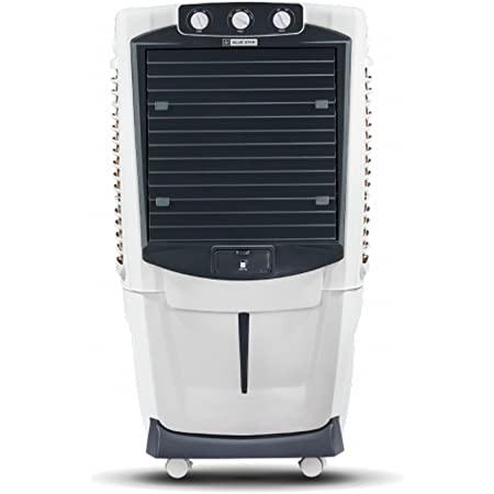 AURA DUO (DA60PMC)| DESERT COOLER | 60 LTRS- Dual Cool Technology- Thermal Overload Protection- Autofill- Ice Chamber- Works on Inverter- Collapsible LouversGeneralBrand : Blue StarModel Name : Aura DA60PMCColor : WhiteType : DesertNumber of Speeds : 3Blower/Fan : FanWater Tank Capacity : 60 LCooling and Heating : NoRemote Support : NoBody And Design FeaturesBody Material : PolypropyleneBlower/Fan Material : AluminiumIce Chamber : YesCastor Wheels : YesNumber of Castor Wheels : 4Number of Fan Blades : 3Auto Louver Movement : YesOscillating Function : NoConvenience FeaturesEmpty Tank Alarm : NoWater Level Indicator : NoDust Filter : NoOverflow Indicator : NoPower FeaturesPower Requirement : AC 230 V - 50 HzAdditional FeaturesTechnology Used : Honeycomb Pad Plus Wood Wool PadCooler Location : IndoorDimensionsWidth x Height x Depth : 61 cm x 110 cm x 40.5 cmWeight : 15 kgWarrantyWarranty Summary : 1 Year WarrantyCovered in Warranty : Manufacturing DefectsNot Covered in Warranty : Physical DamageWarranty Service Type : OnsiteDomestic Warranty : 1 Year