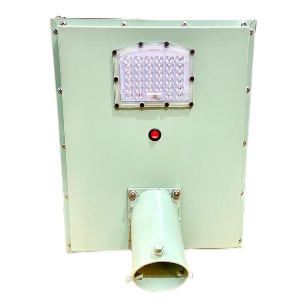 ALL IN ONE SOLAR STREET LIGHT 9W System comes with inbuilt Lithium Ion batter a 1260 lumen output and a 30W-40w Solar Panel. System comes along with a mounting bracket compatible with most standard poles allowing for easier installation.