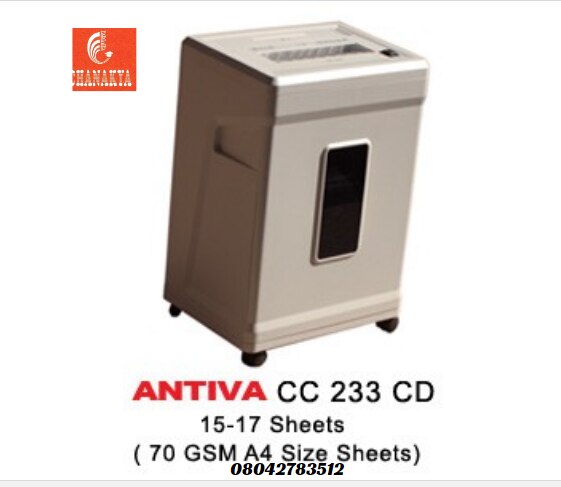 Antiva CC 233 CD - Small Duty Office Cross Cut Shredder