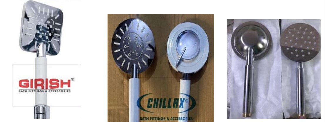 ABS CHROMEOnly Faucet - 130/-COMPLETE SET1 MTR - 240/- 1.5 MTR - 255/-ABS CHROME ROUNDOnly Faucet - 130/-COMPLETE SET1 MTR - 240/- 1.5 MTR - 255/-ABS STEELOnly Faucet - 80/-COMPLETE SET1 MTR - 190/- 1.5 MTR - 205/