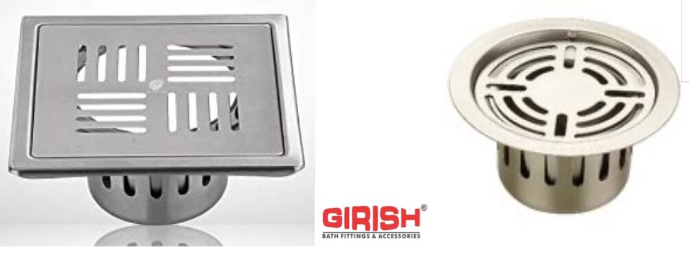 COCKROACH TRAP WITH 304 GRATING (Upper Matt) & 202 TRAP