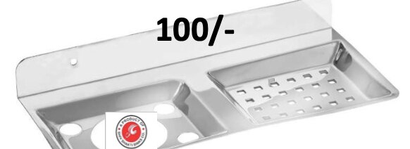 SOAP DISH WITH TUMBLER - 100/