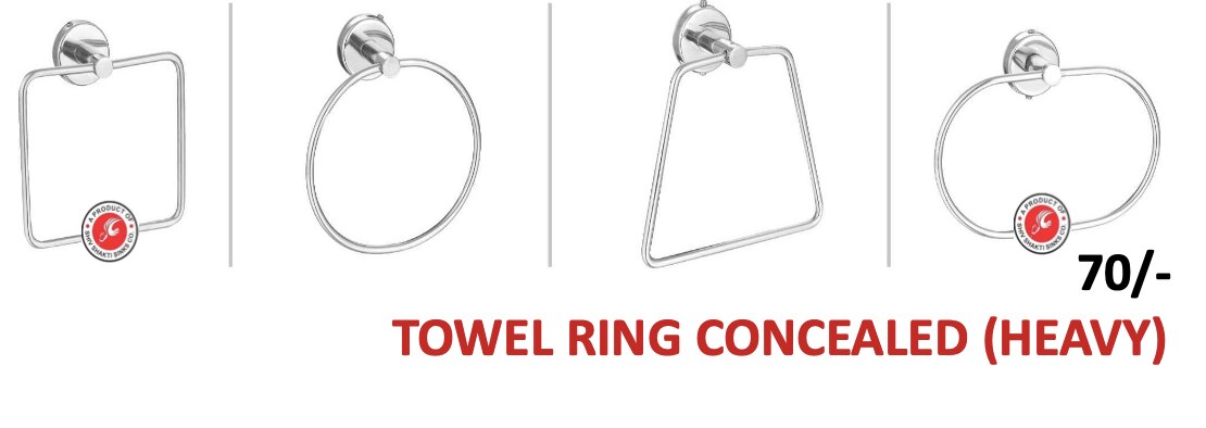 TOWEL RING CONCEALED (HEAVY) - 70/