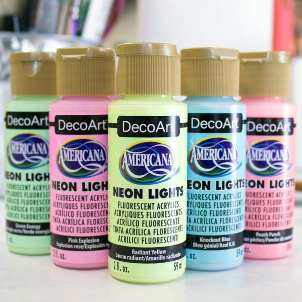 DECO ART Americana Neon Lights Acrylic Paint