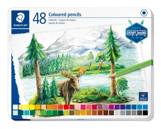 STAEDTLER 146C Coloured pencil Metal case containing 48 coloured pencils 