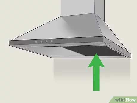 A kitchen hood, exhaust hood, extractor hood, or range hood is a device containing a mechanical fan that hangs above the stove or cooktop in the kitchen. It removes airborne grease, combustion products, fumes, smoke, heat, and steam from the air by evacuation of the air and filtration.