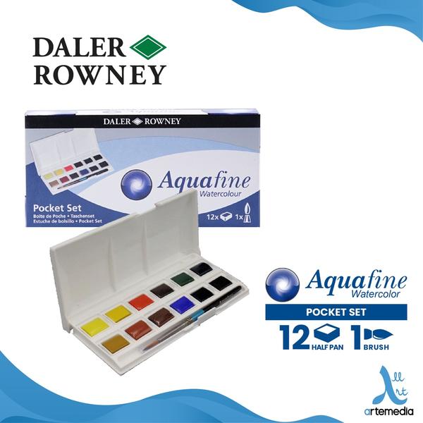 Daler Rowney Aquafine 12-pc Watercolor Travel Set