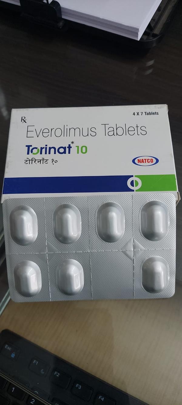 Everolimus Tablet is used for the prevention of organ rejection in transplant patients. It regulates the body’s immune response, so the body can accept the new organ. It is also used in combination with other medicines to treat cancers of breast, pancreas, lungs, and kidney.