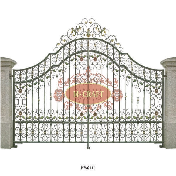 MS-HOT DIP GALAVANIZATION (ORNAMENTAL OPENABLE MAIN GATE) WITH MRF PU PAINT FINISHING