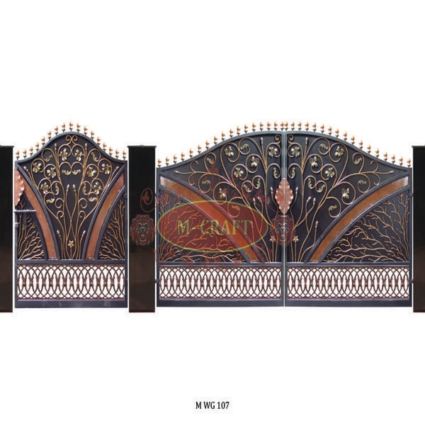 MS-HOT DIP GALAVANIZATION (ORNAMENTAL OPENABLE MAIN GATE) WITH MRF PU PAINT FINISHING