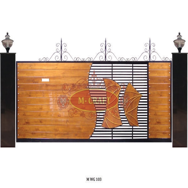 MS-HOT DIP GALAVANIZATION (HPL / WOODEN SLIDING GATE) WITH MRF PU PAINT FINISHING